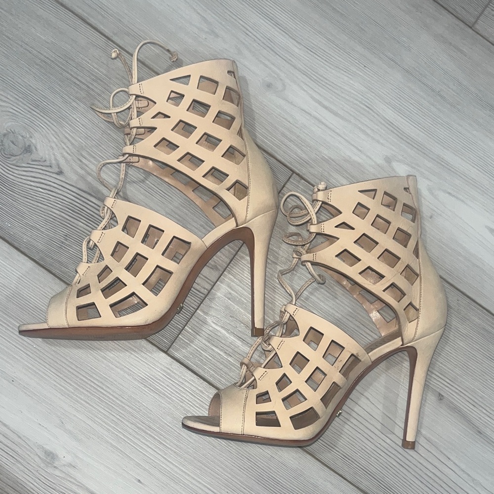 brand NEW SCHUTZ caged Cutout  stiletto heel